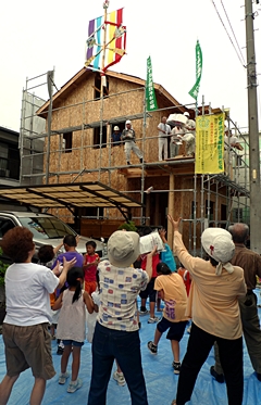 Ｓ様邸　上棟餅撒き　すべては此処から！