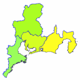 東海四県　愛知・岐阜・三重・静岡