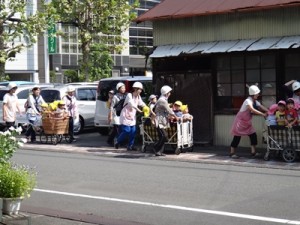 かわいい避難訓練